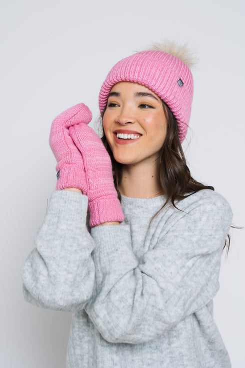 Snowflake-Lined Mitts